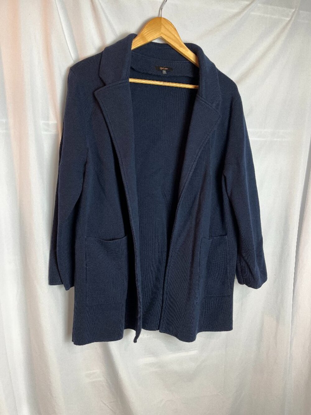 Women's Navy Knit Quince Jacket Size L